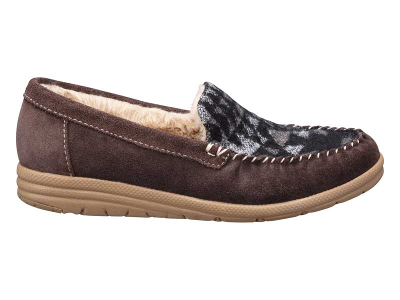 【REDWOOD RIVER×MINNETONKA(R)】 ファー付きモカシン